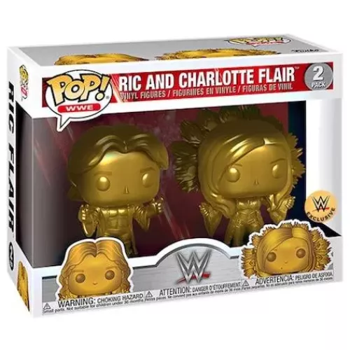 Funko Pop! Ric Flair 2 Pack Gold WWE Wrestling Vinyl Figure Box