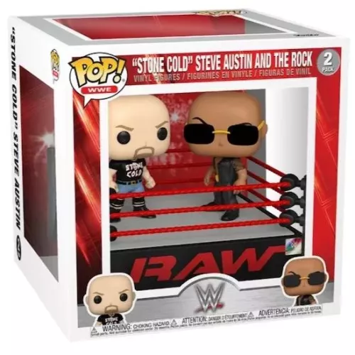 Funko Pop! “Stone Cold” Steve Austin and The Rock 2 Pack Box
