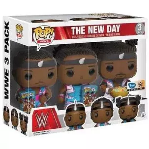 Funko Pop! Big E 3 Pack The New Day WWE Wrestling Vinyl Figure Box
