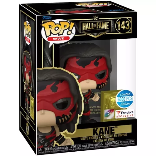 Funko Pop! Kane #143 with Mini Plaque Hall of Fame Box