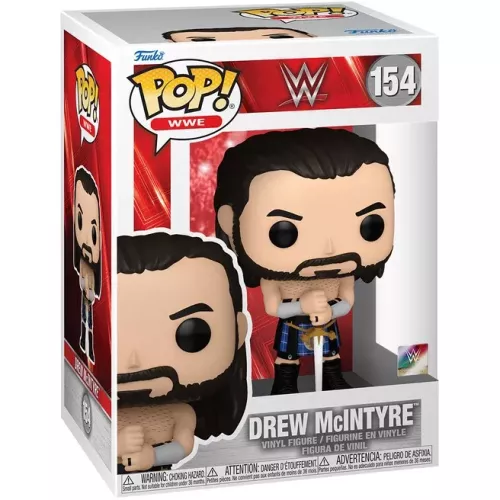 Funko Pop! Drew McIntyre #154 WWE Wrestling Vinyl Figure Box