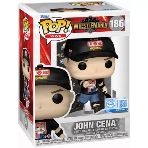 Funko Pop! John Cena #186 Wrestlemania 41 Vegas WWE Box