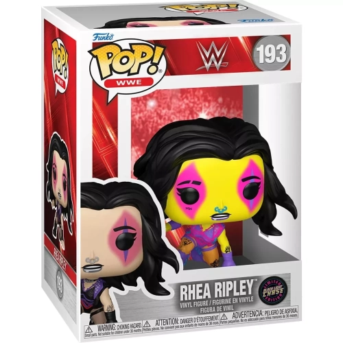 Funko Pop! Rhea Ripley #193 Chase Blacklight WWE Wrestling Box