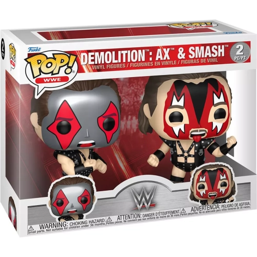 Funko Pop! Ax 2 Pack Metallic WWE Wrestling Vinyl Figure Box