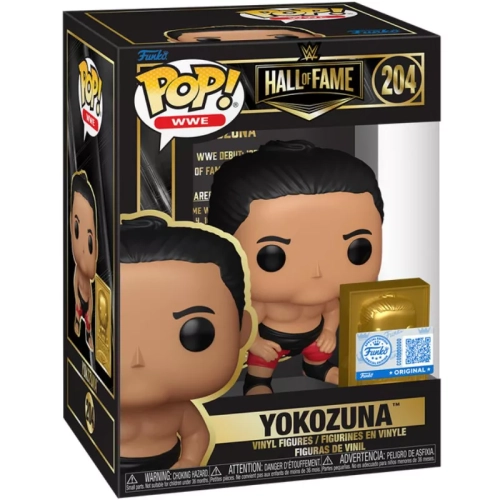 Funko Pop! Yokozuna #204 with Pin WWE Wrestling Hall of Fame Box