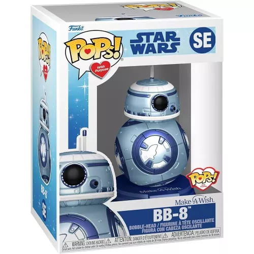 Funko Pop! BB-8 SE Blue Metallic With Purpose Star Wars Make a Wish Box