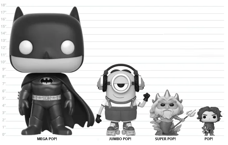 Funko POP! Size Guide: From Super, Juno to Mega and in Between